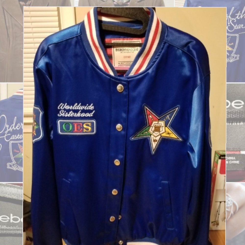 NWOT Eastern Star Satin Jacket